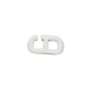 Fermoir bijou crochet ovale en argent vieilli pour lacet plat 5mm, création de bijoux élégante et durable.
