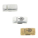 Fermoir bijou aimanté - ARBRE DE VIE - Lacet plat 10mm