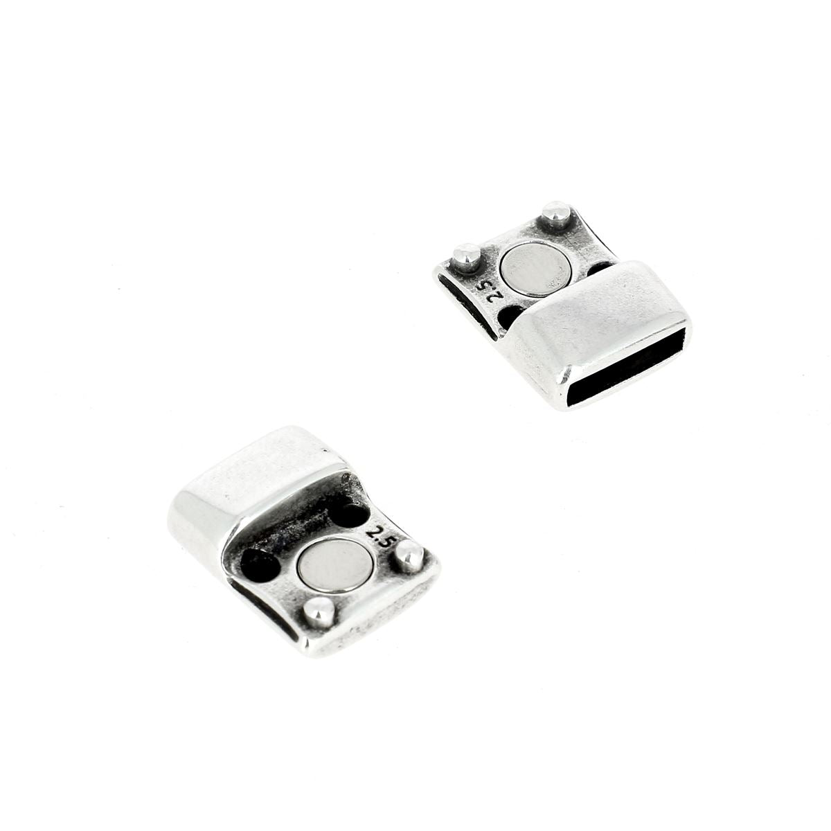 Fermoir bijou aimanté - ARBRE DE VIE - Lacet plat 10mm