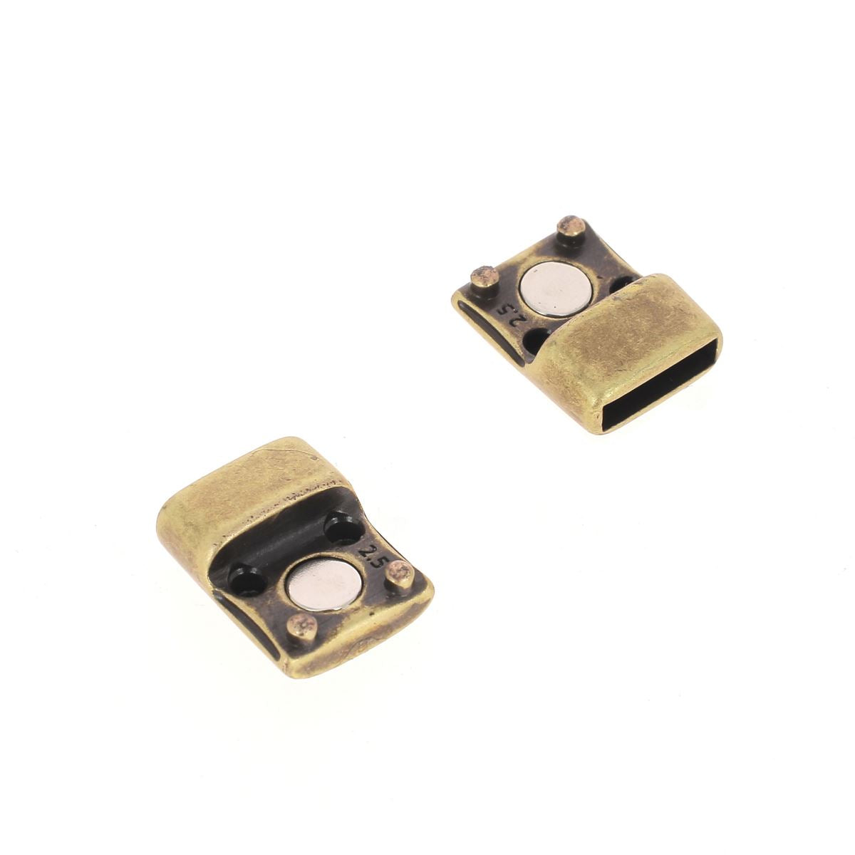 Fermoir bijou aimanté - ARBRE DE VIE - Lacet plat 10mm