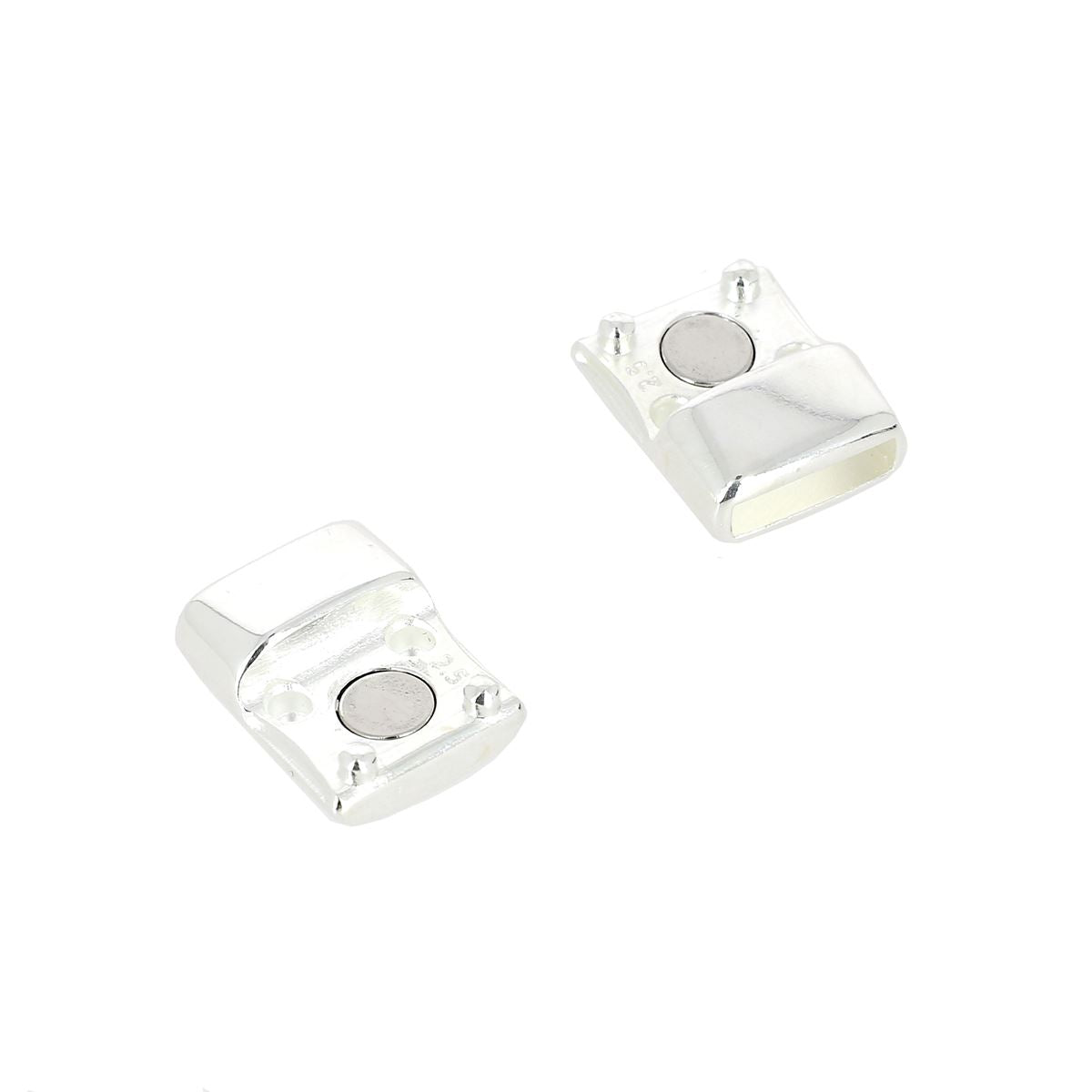 Fermoir bijou aimanté - ARBRE DE VIE - Lacet plat 10mm