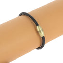 Fermoir bijou aimanté - CYLINDRE - Lacet rond 3mm - LAITON VIEILLI