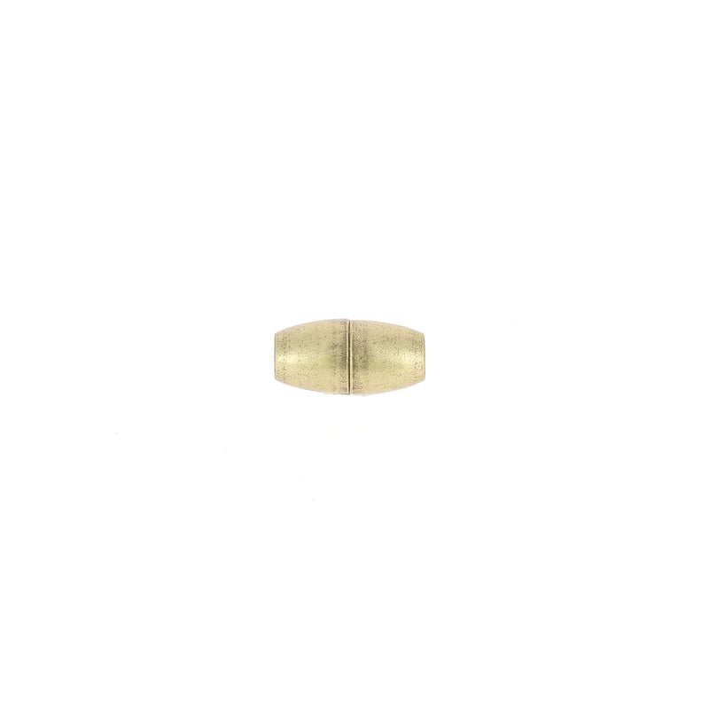 Fermoir bijou aimanté - CYLINDRE - Lacet rond 3mm - LAITON VIEILLI
