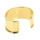 Bracelet manchette en laiton - Doré luxe 30 mm