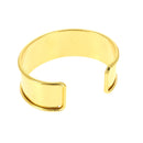 Bracelet manchette en laiton - or 24K - 20 mm
