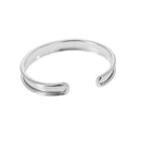 Bracelet manchette en laiton - Nickelé 5 mm