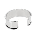 Bracelet manchette en laiton - Nickelé 20 mm