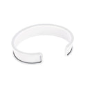 Bracelet manchette en laiton - Blanc