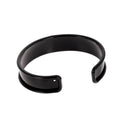 Bracelet manchette en laiton - Noir