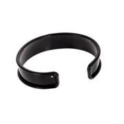 Bracelet manchette en laiton - Noir