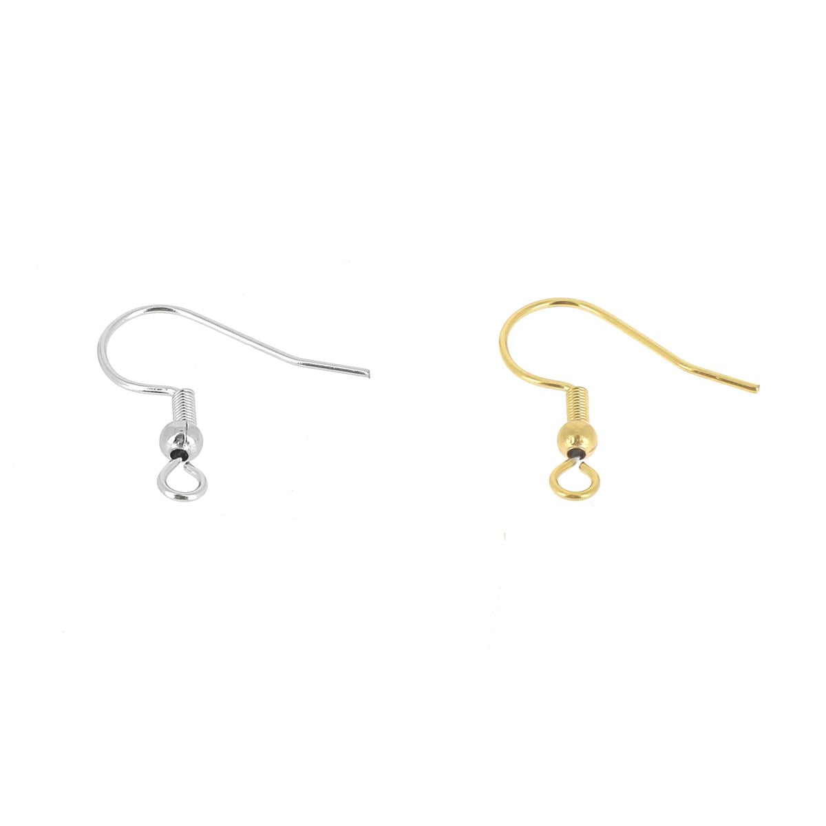 Crochet d'oreille en inox - 19mm - Boucle d'oreille fantaisie faite main