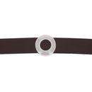 Perle passant rond pour bracelet en cuir de 10 mm de large
