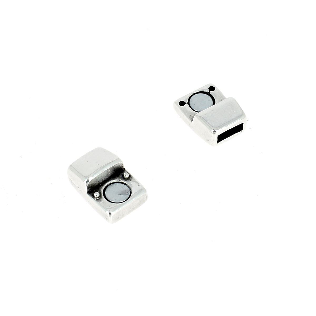 Fermoir bracelet en cuir - Lacet 5 mm - Or 24K