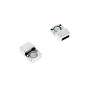 Fermoir bracelet en cuir - Lacet 5 mm - Or 24K