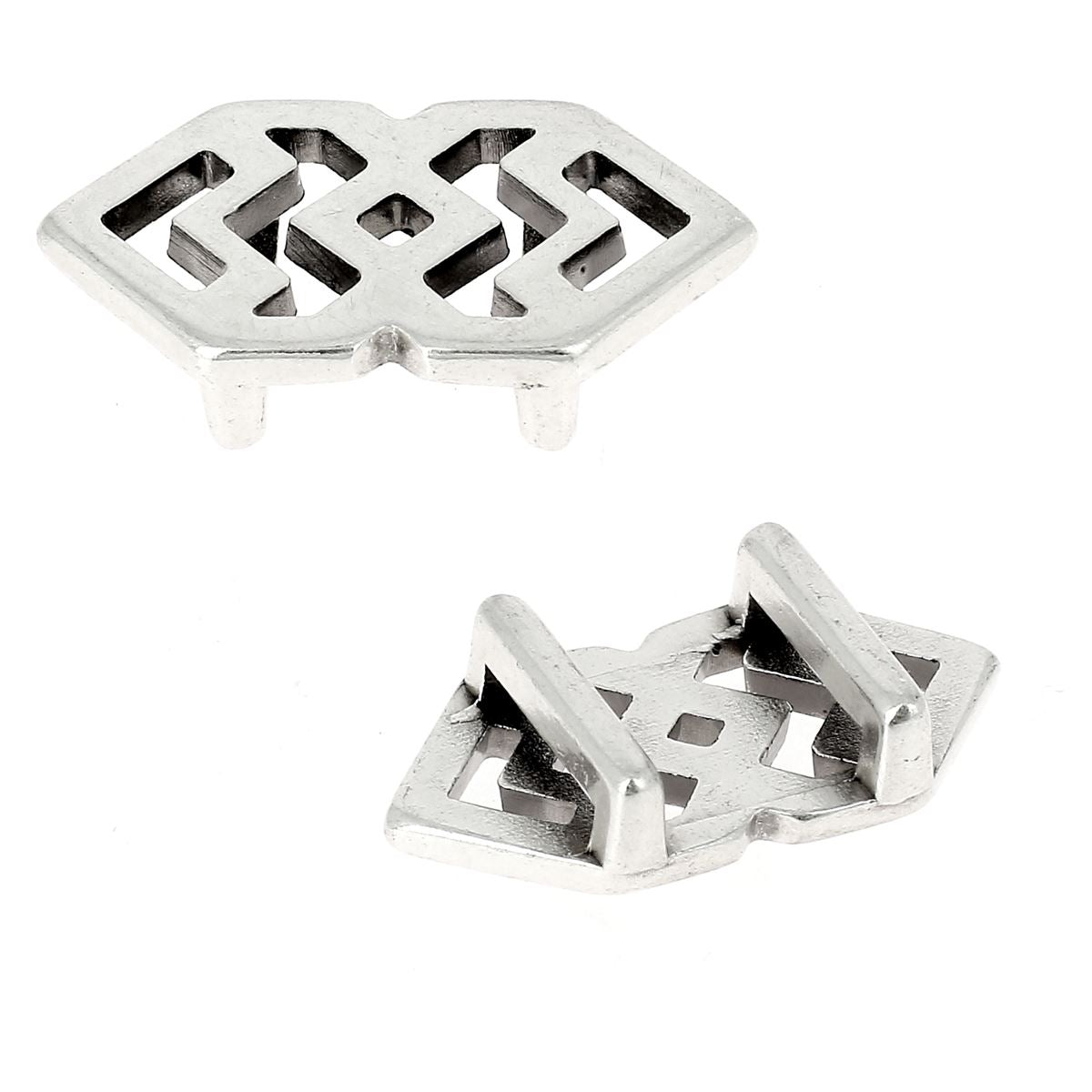 Perle coulissante ethnique pour bracelet en cuir de 10 mm de large