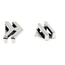 Perle coulissant flèche pour bracelet cuir 10 mm