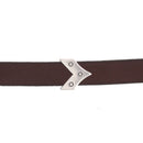 Perle passant flèche avec cercles pour bracelet en cuir de 10 mm de large