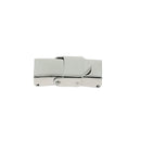 Fermoir bijou à clipser en inox pour lacet plat 8 mm
