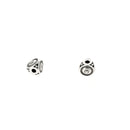 Perle passant triangulaire pour lacet rond Ø1,5mm - ARGENT VIEILLI