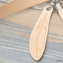 porte-clé en cuir avec oeillet