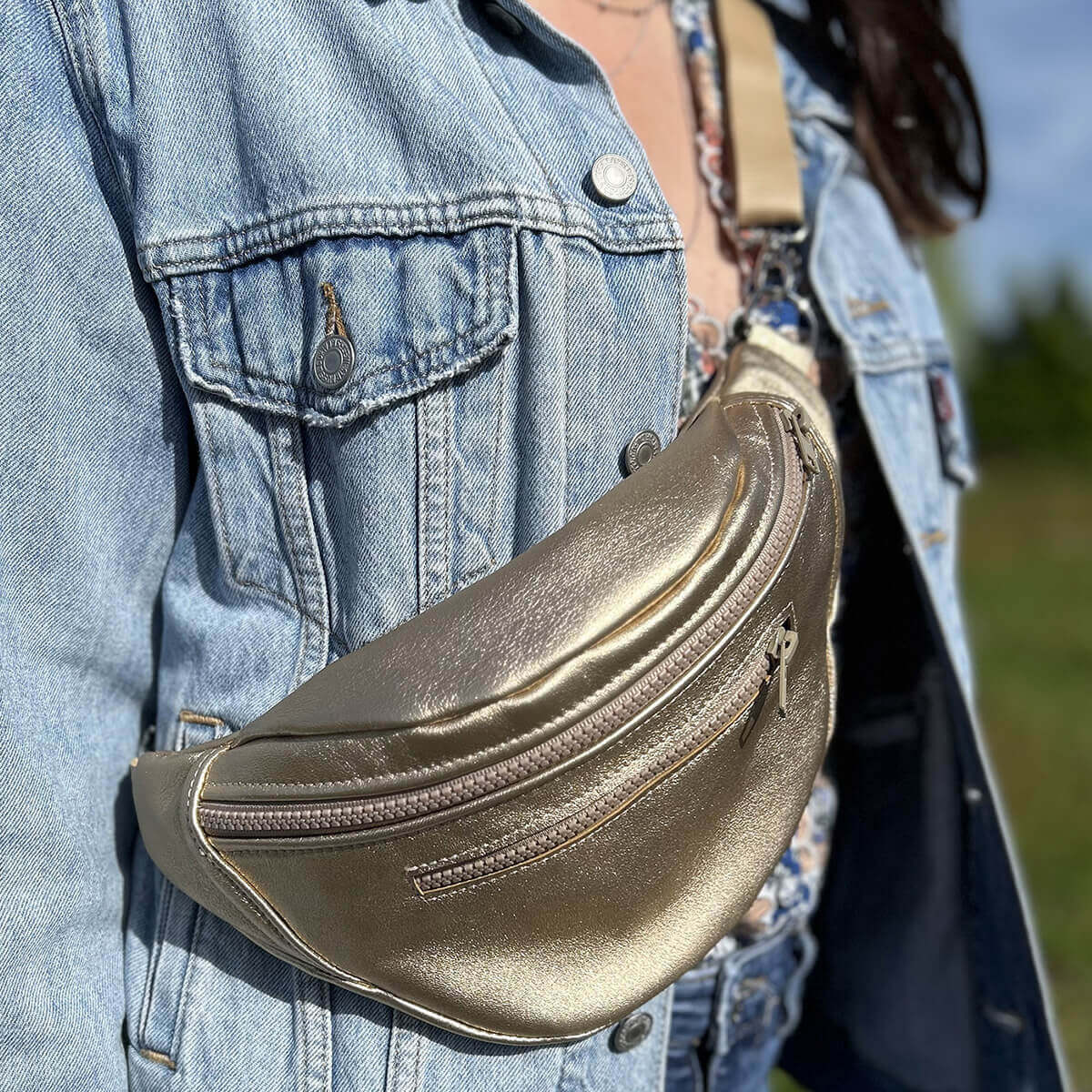 Peau de cuir d'agneau métallisé - OR M23 - Deco Cuir