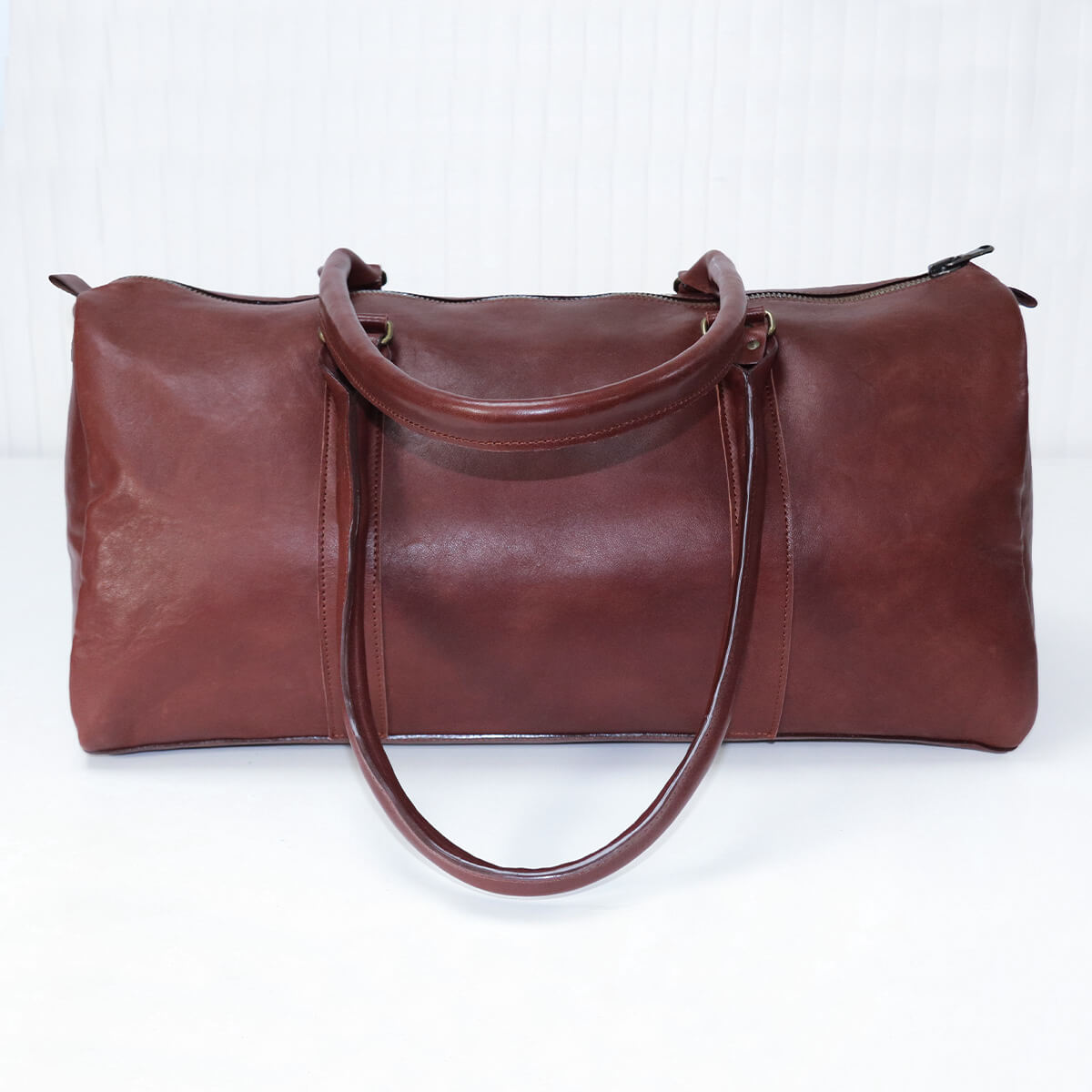 Peau entière de cuir de basane FRANCE - ANILINE - ACAJOU BAF13 - Deco Cuir