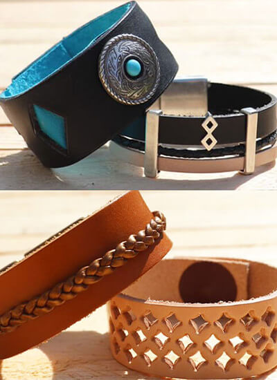 Jewelry clasps for Regaliz laces - DIY Bracelets | Leather Decoration