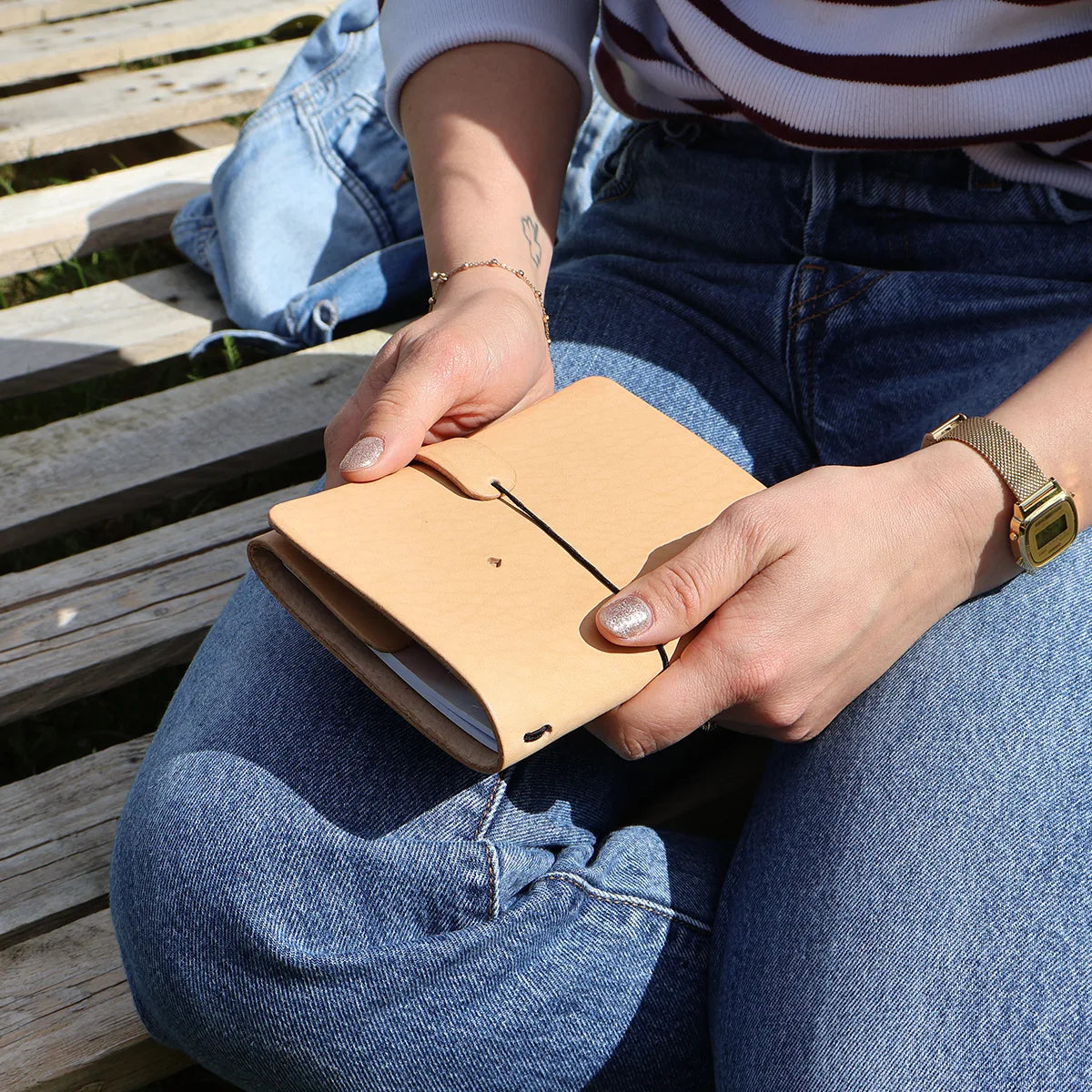 DIY couverture de carnet en cuir