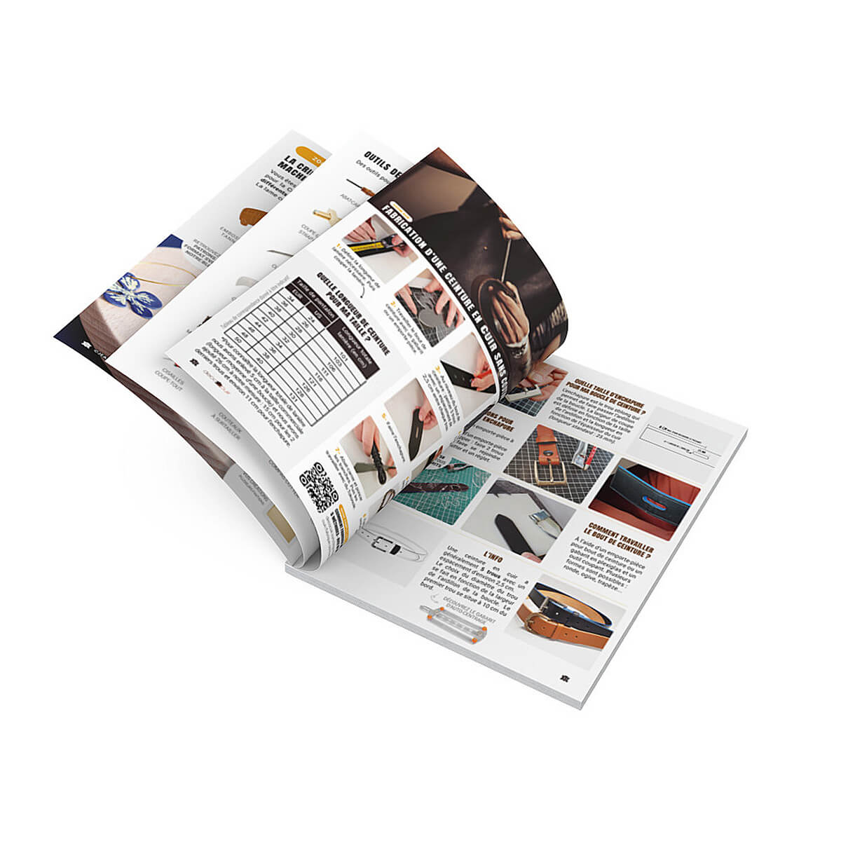 Catalogue Deco Cuir 2024-2025, couverture avec images de textiles et matériaux en cuir, design élégant et moderne.