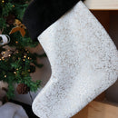 chaussette de noel en cuir tutoriel