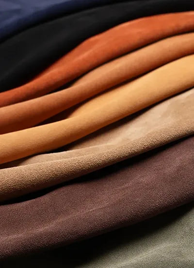 Croûtes de cuir velours - Gamme suivie chez Dolce Deco Cuir