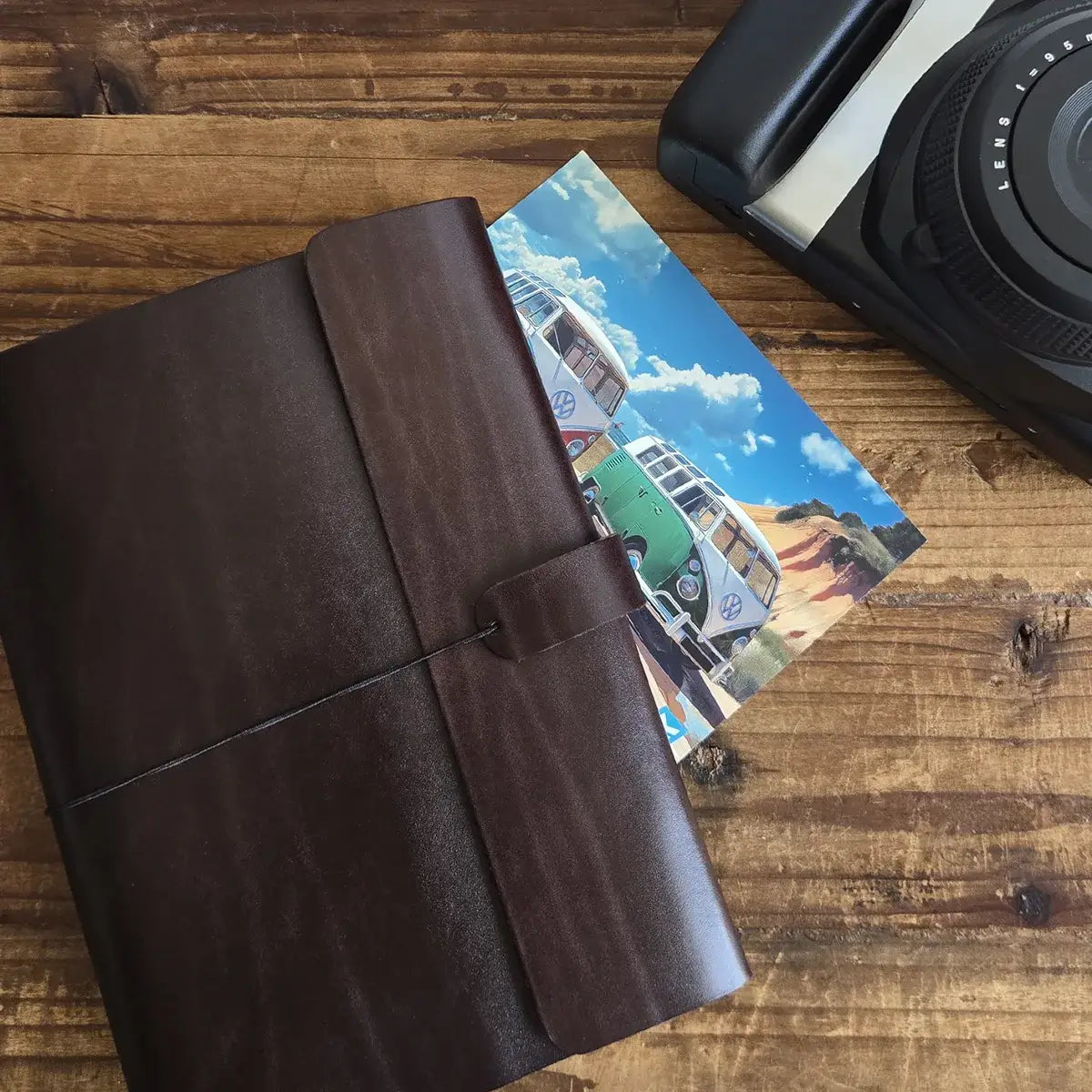 cuir sauvage marron fonce