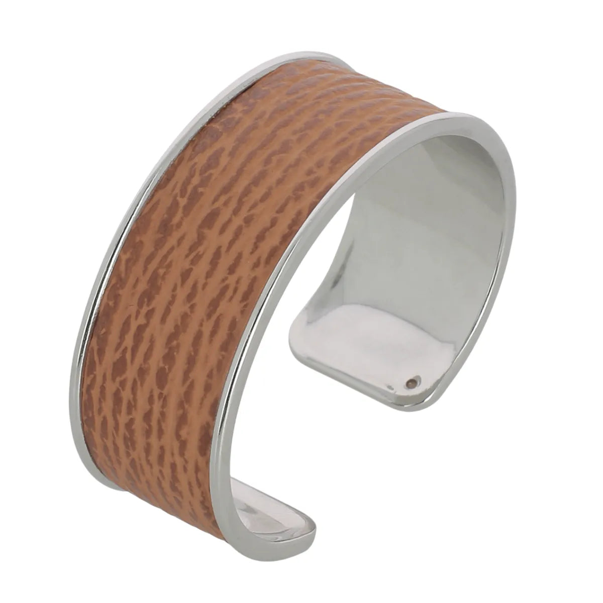 manchette cuir requin camel 20 mm