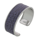 manchette cuir requin violet 20 mm