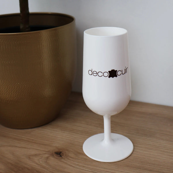 CADEAU - 2 verres à vin ECOCUP Deco Cuir 18 cl