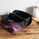 trousse en cuir sweet 2 prune