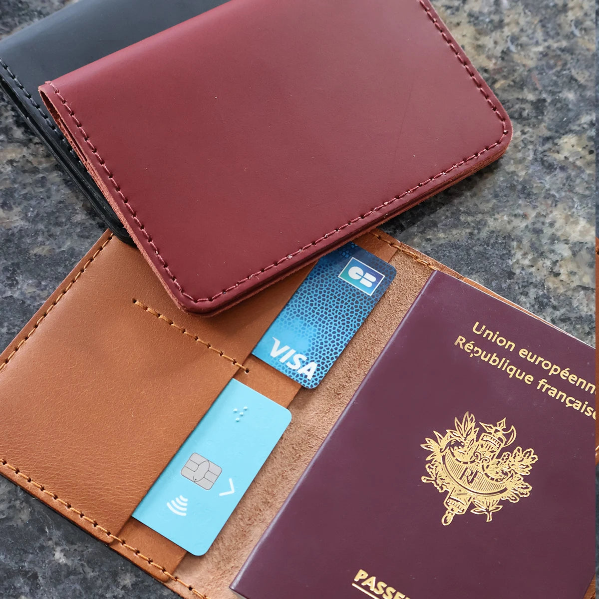 porte passeport kit decocuir
