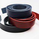 Lanière en cuir de croupon tannage végétal - BLEU N70 - Ép 3,4mm - Deco Cuir