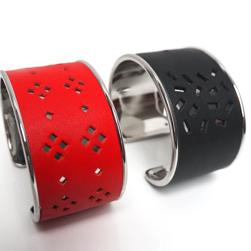 DIY Bracelets manchettes en métal avec cuir