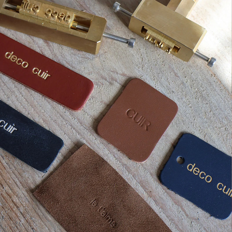 exemples de marquage à chaud sur cuir