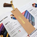 Découpe MARQUE PAGE 37x130mm en cuir à personnaliser - INCA - Deco Cuir