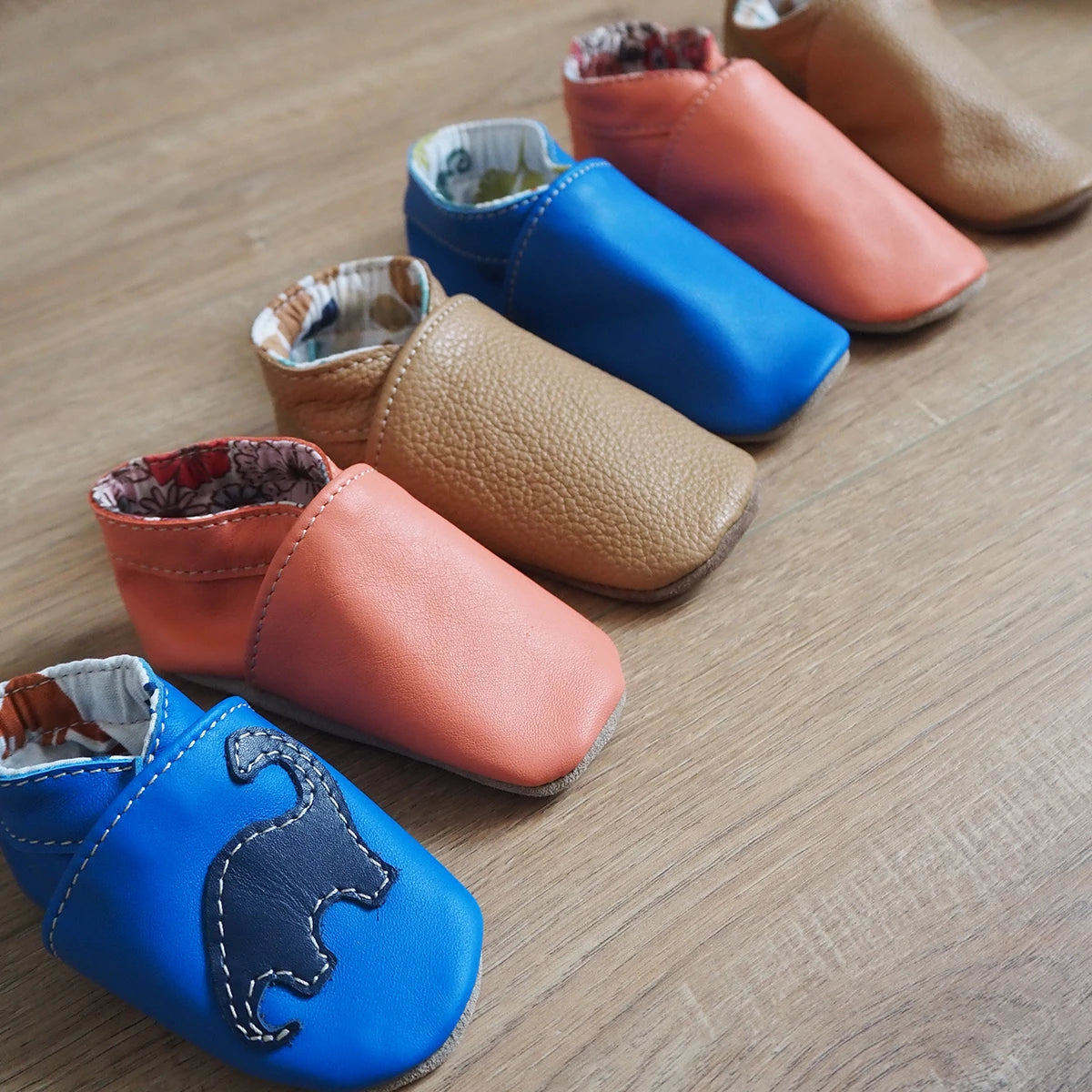 chaussons en cuir bébé patron Deco Cuir