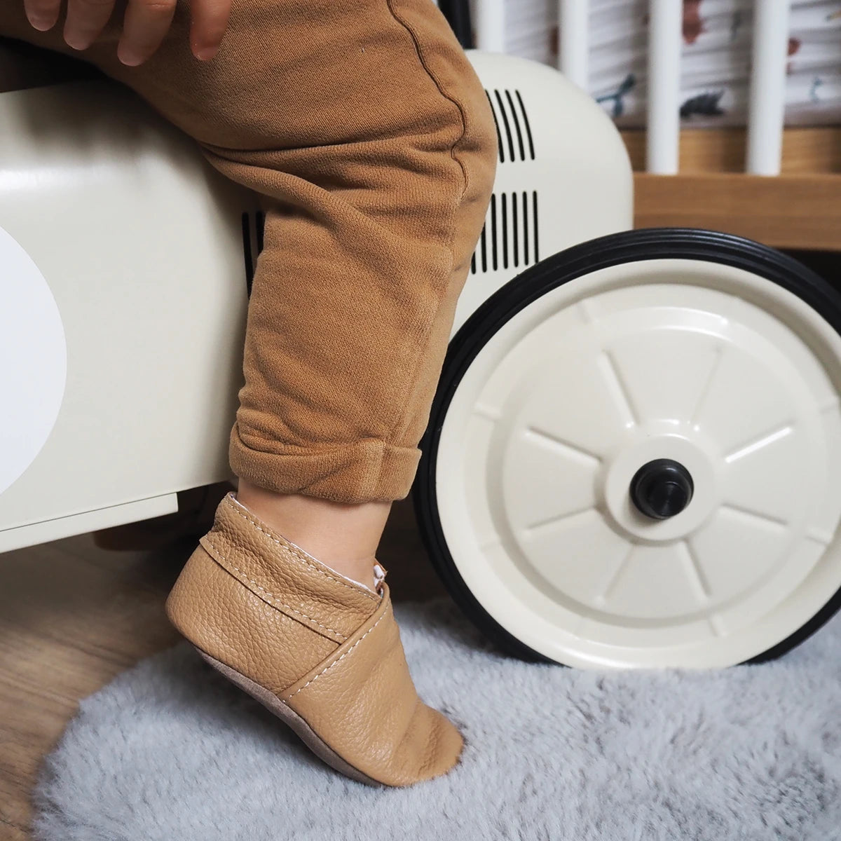 chaussons en cuir bébé patron Deco Cuir