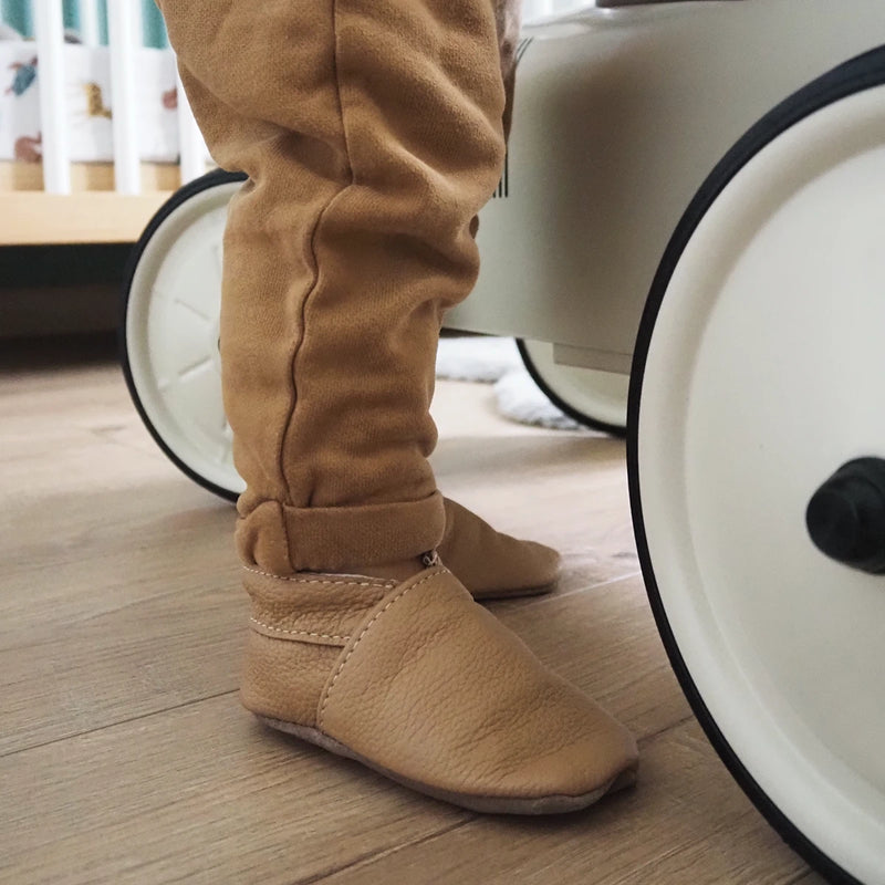 chaussons en cuir bébé patron Deco Cuir