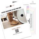 patron chaussons en cuir pour bébé DIY