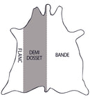 Demi dosset tannage végétal NIAGARA - Radermecker - CHOCOLAT - Ép 4,3mm