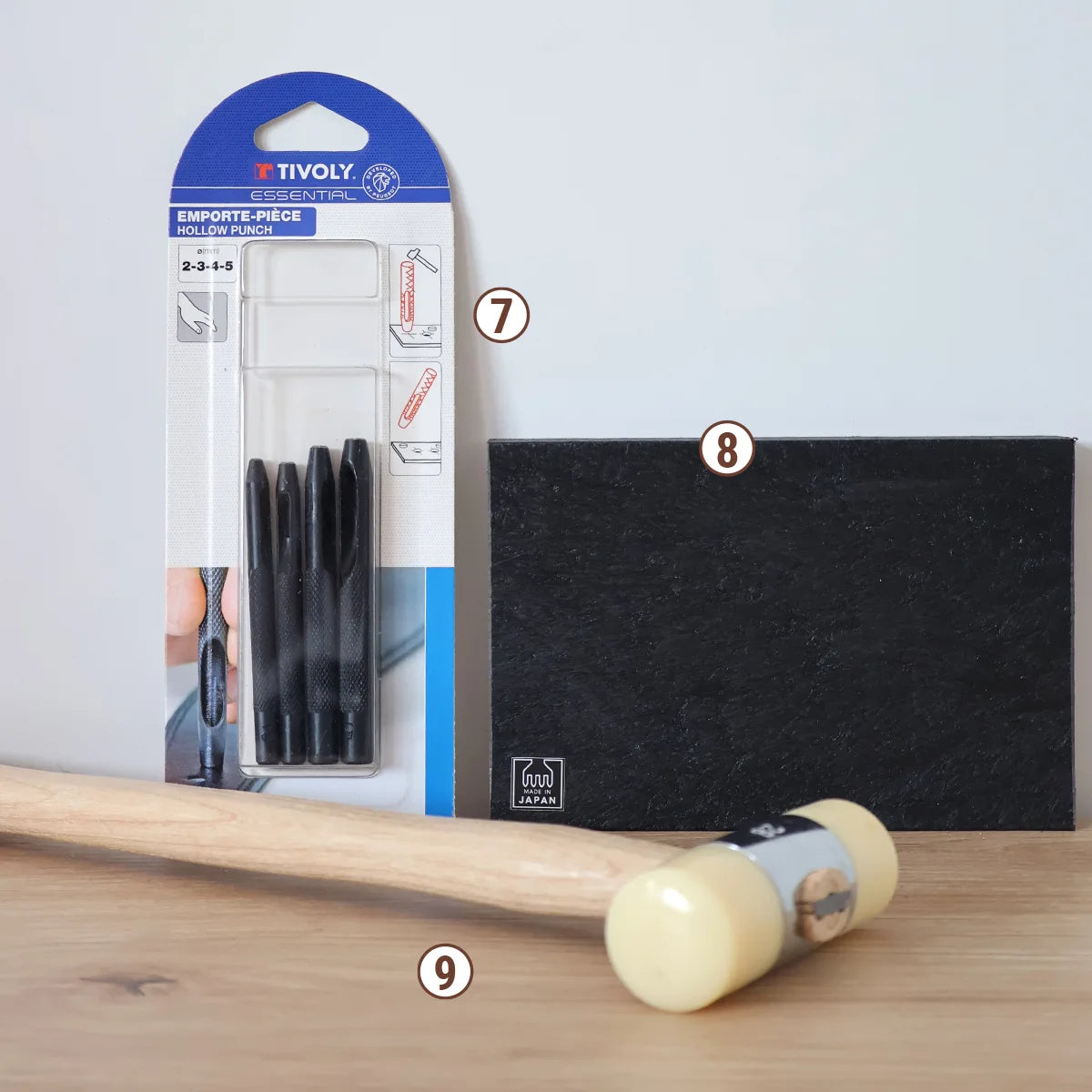 kit outil pour démarrer travail du cuir