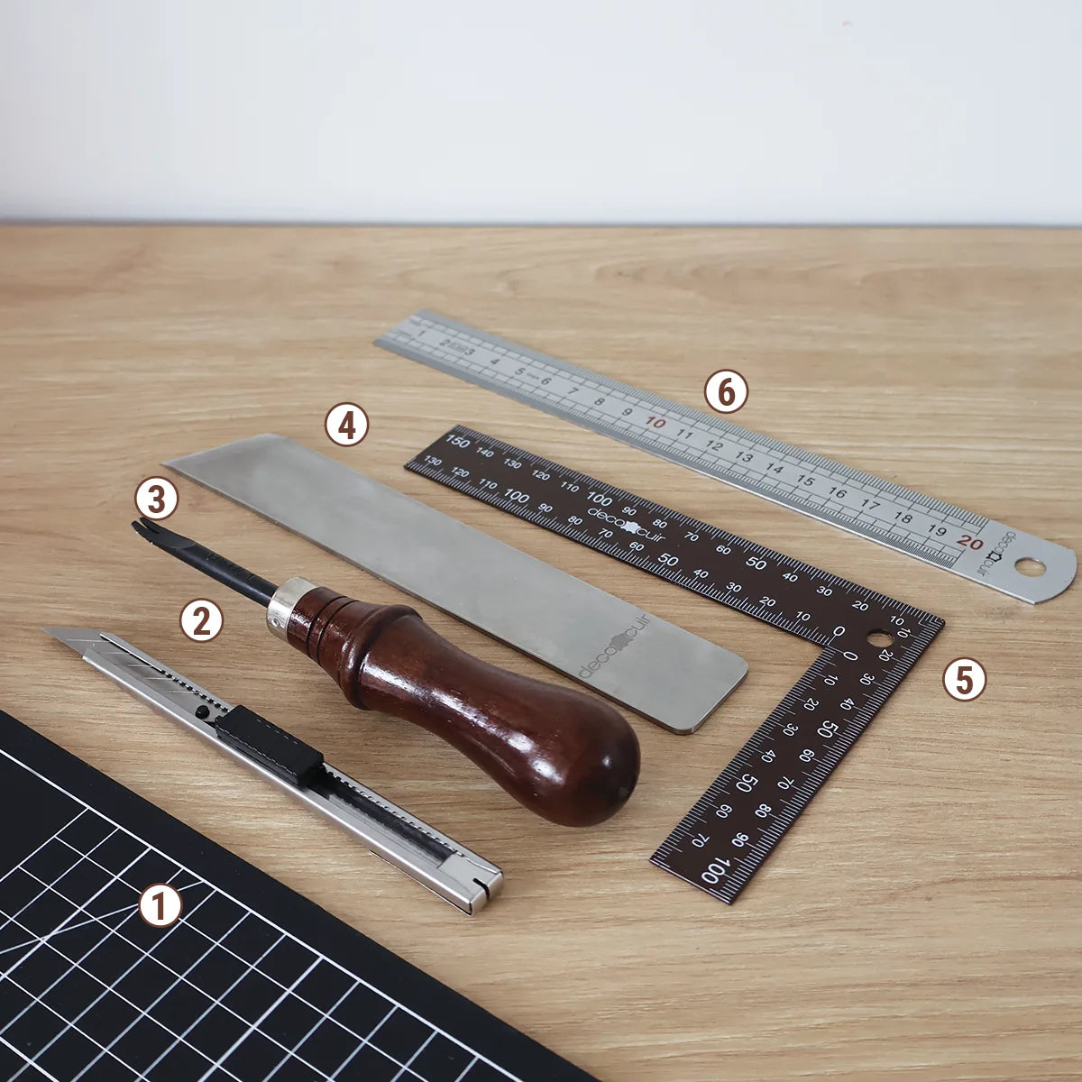 3 Embouts Brunisseur Cuir Électrique En Laiton - Outil Maroquinerie DIY Pour Lissage Et Repassage Des Bords - 10
