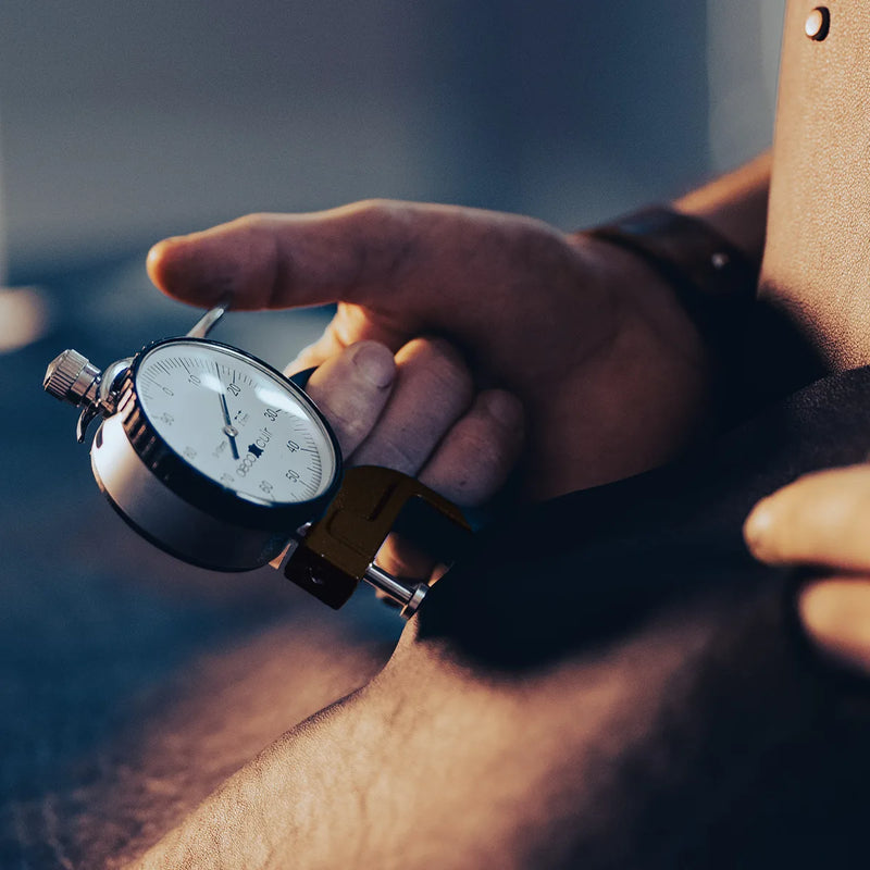 pige mesurer epaisseur cuir