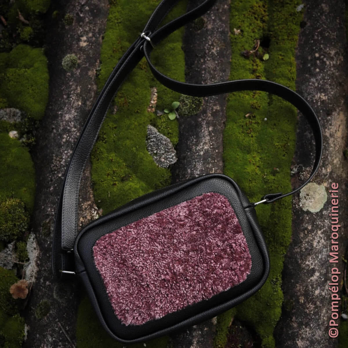 banane en cuir de mouton lainé